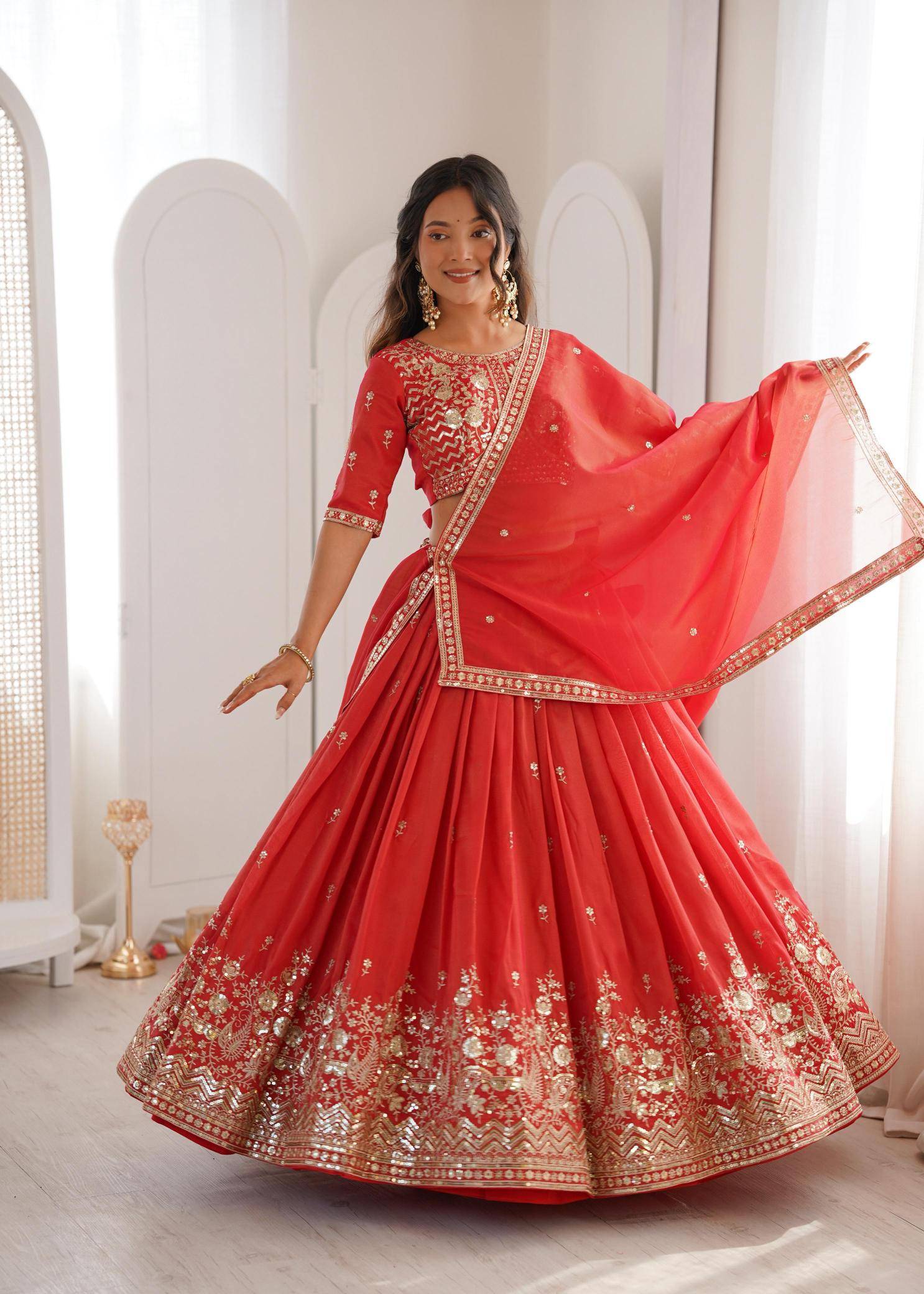 Boutique Statement Piece SP 70 Simmer Designer lehenga choli wholesale in Hyderabad
